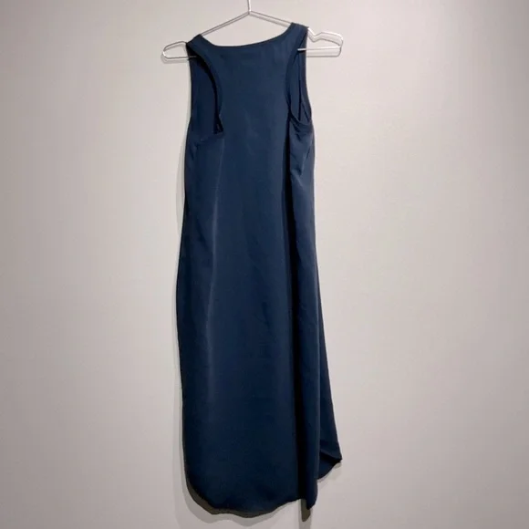 Cynthia Rowley Jersey Tank Dress Size 6.Knee Length Navy Blue Dress Short Sleeve - Picture 4 of 8